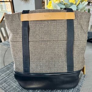 Hammitt Houndstooth Black and Tan Tote